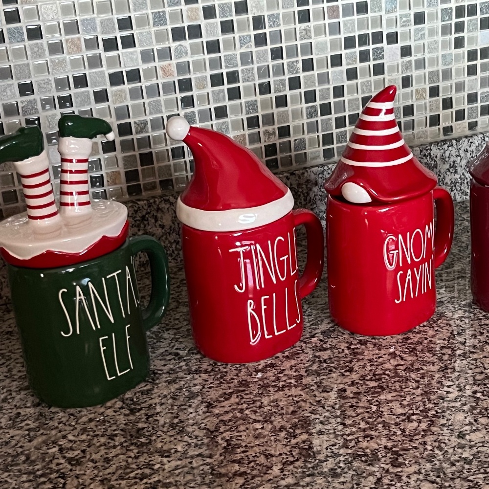 Rae Dunn Christmas Mugs
